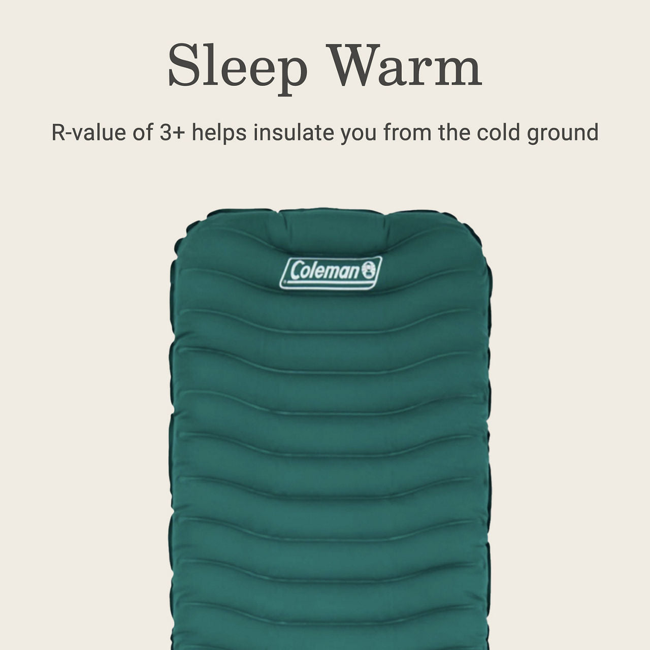 Coleman Cozy Inflatable Sleeping Pad | 73.62 | Teal Green