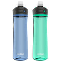 Contigo® Ashland 2.0 Water Bottle with AUTOSPOUT® Lid | 24oz | 2-Pack | Blue Corn & Coriander | Cup Holder