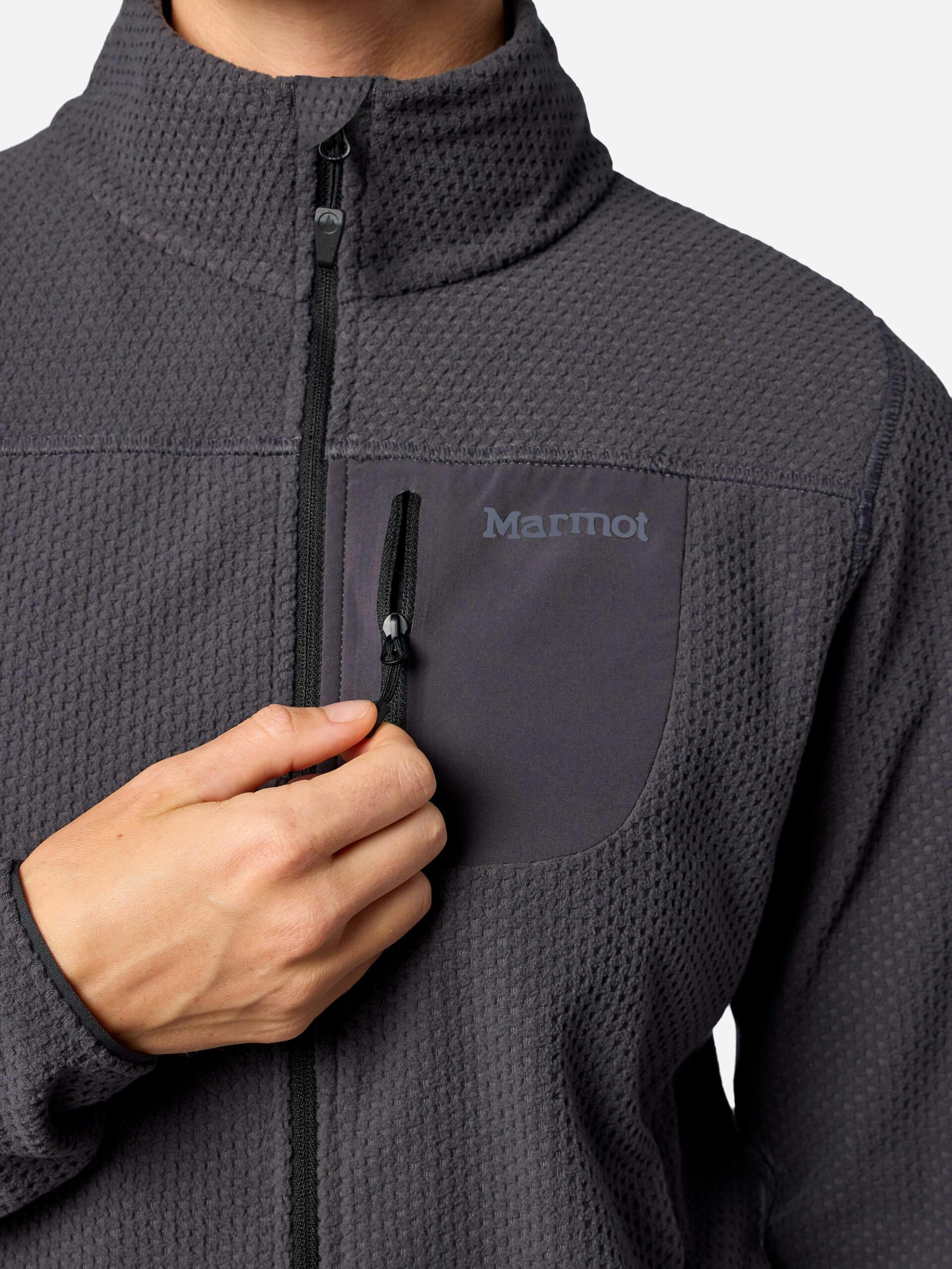 Marmot Women's AirFleece Performance Full-Zip Jacket in Blackened - Image 4