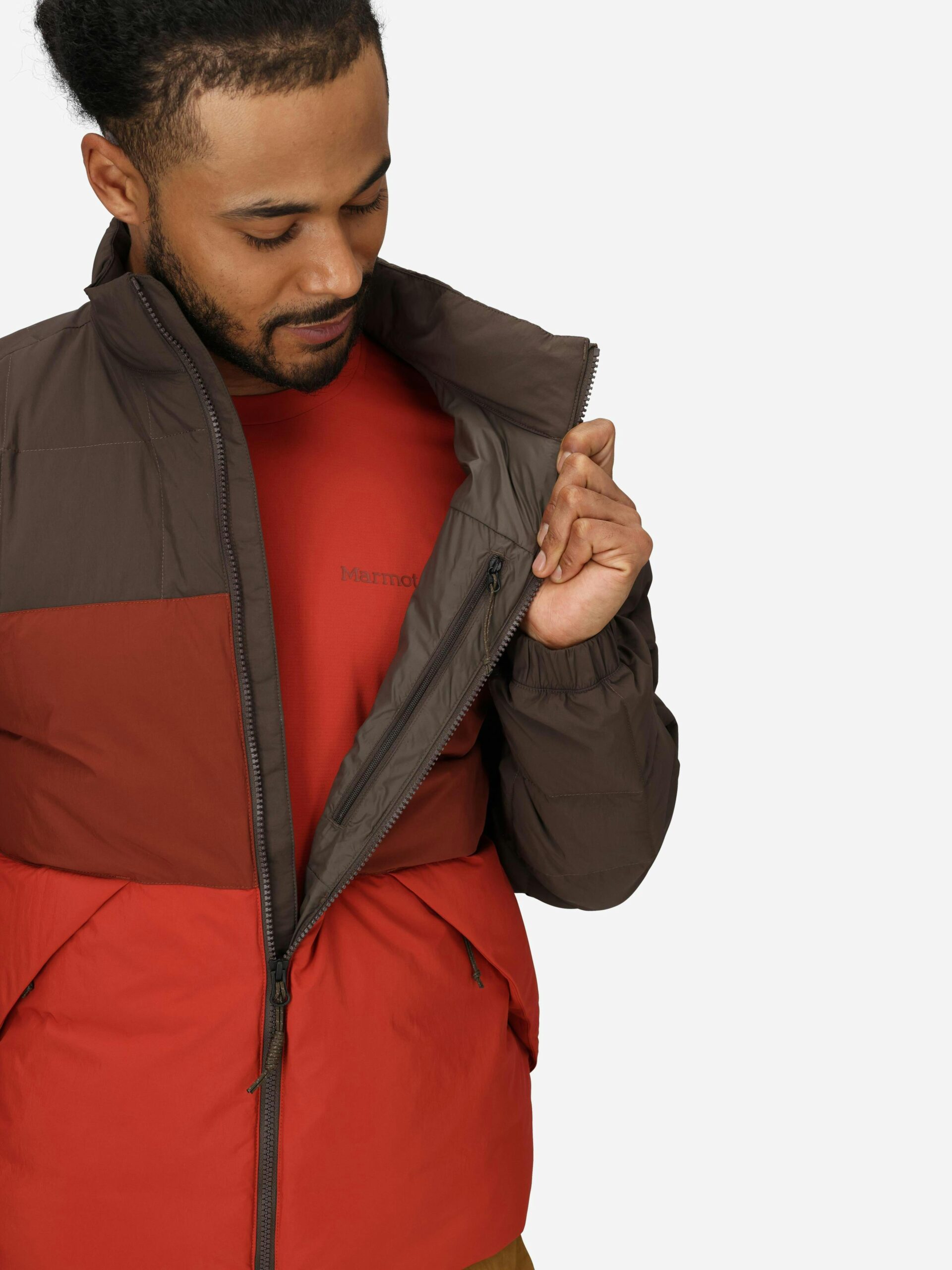 Marmot Men's Ares Down Jacket (Fall 2025) in Hickory Nut/Pecan/Sumac - Image 6