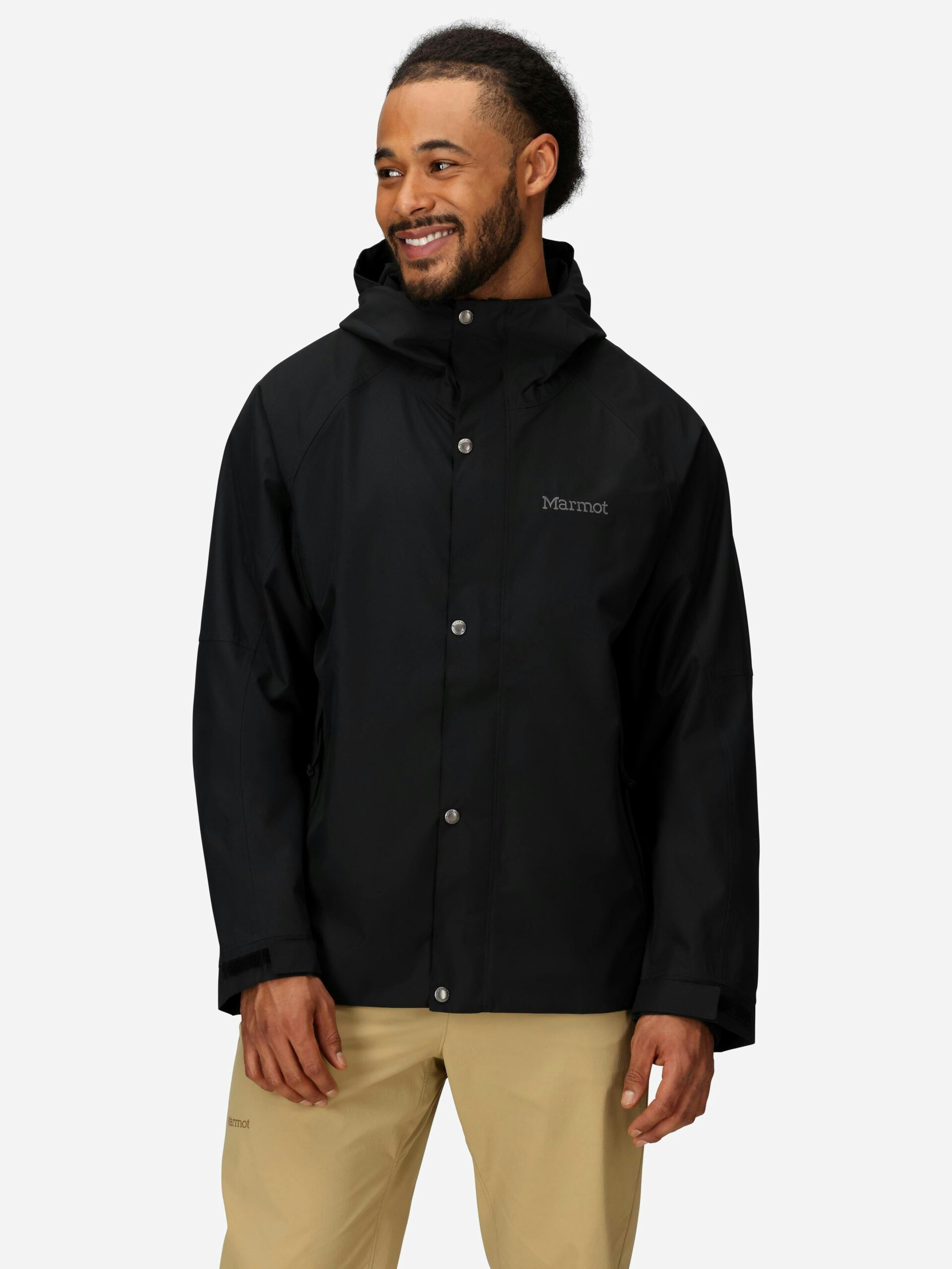 Marmot Men's Cascade Rain Jacket in Black - Image 2