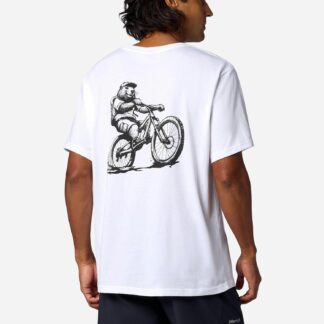 Marmot Men's Mountain Bike Marty Short-Sleeve T-Shirt (Spring 2026) in White | Recycled Cotton