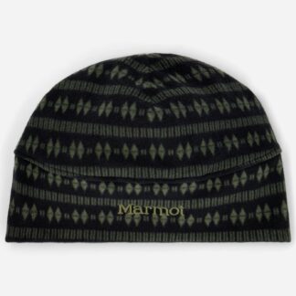 Marmot Felton Ultra Soft Fleece Beanie in Black Geo Stripe