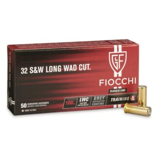 Fiocchi, .32 S&W Long, LWC, 100 Grain, 50 Rounds