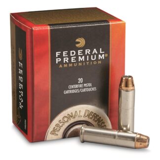 Federal Premium Personal Defense, .357 Magnum, Hydra-Shok JHP, 158 Grain, 20 Rounds
