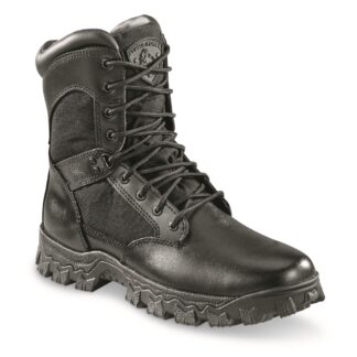 Rocky Men's 8" Alpha Force Waterproof Side-Zip Duty Boots