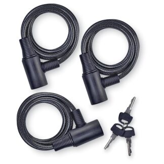 HME 6' Tree Stand Cable Locks, 3 Pack