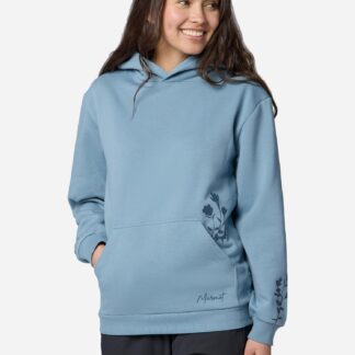 Marmot Women's Gatherer Hoodie Shirt in Hazy Blue | Recycled Cotton