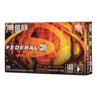 Federal Fusion, 7mm-08 Remington, Fusion SP, 140 Grain, 20 Rounds -