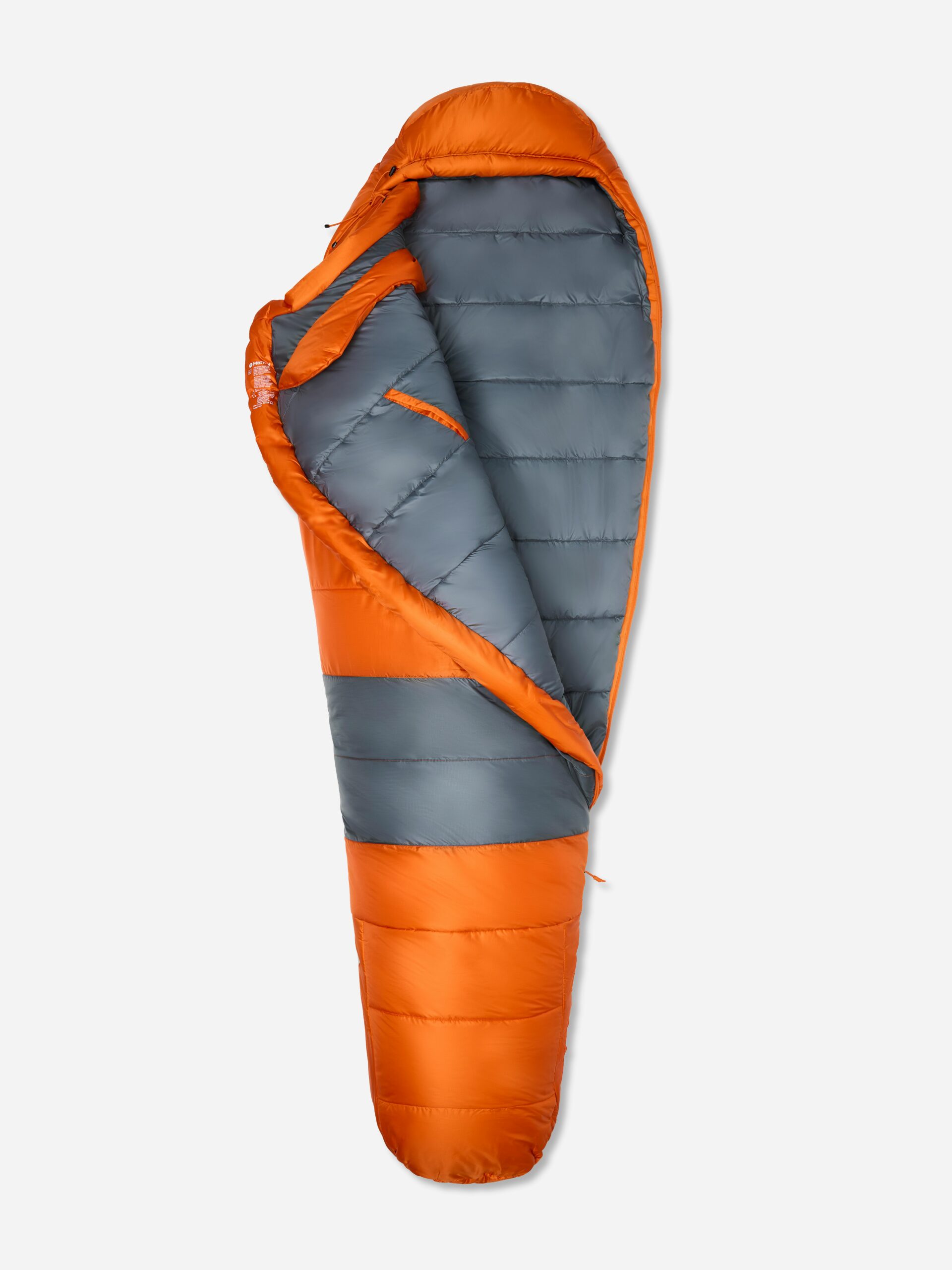 Marmot Trestles Elite Eco 0° Sleeping Bag in Tangelo/Steel Onyx | Down - Image 4