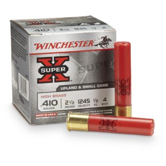 Winchester Super-X High Brass Game Loads, .410 Bore, 2 1/2", 1/2 oz., 25 Rounds