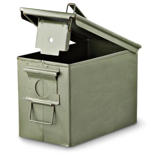 U.S. Military Surplus PA108 Fat 50 SAW Box Ammo Can, Used