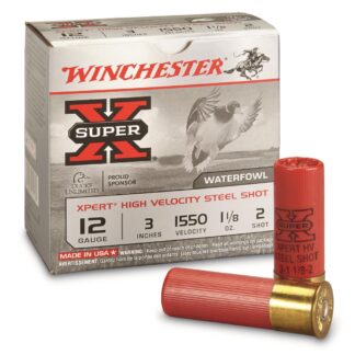 Winchester Super-X Xpert High-Velocity Steel Waterfowl, 12 Gauge, 3", 1 1/8 oz., 25 Rounds
