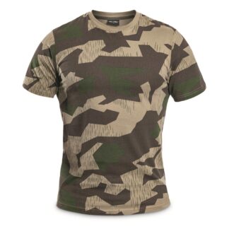Military Style Crew T-Shirt, Vintage Camo