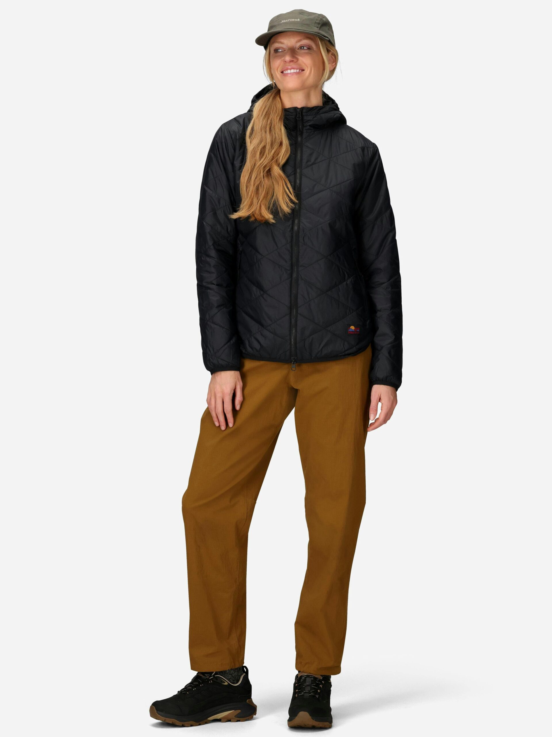 Marmot Women's Onward Insulated Hoody in Black - Image 4
