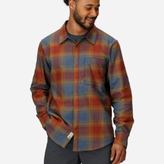 Marmot Men’s Stonepeak Lightweight Performance Long- Sleeve Flannel Shirt (Fall 2025) in Pecan