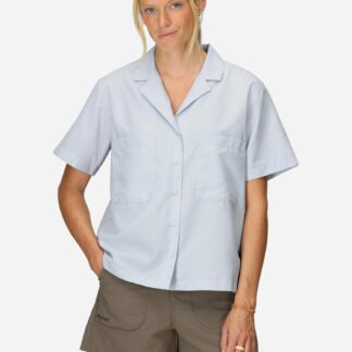 Marmot Women's AirExchange UPF 40 Short-Sleeve Camp Collared Shirt (Spring 2025) in Vapor
