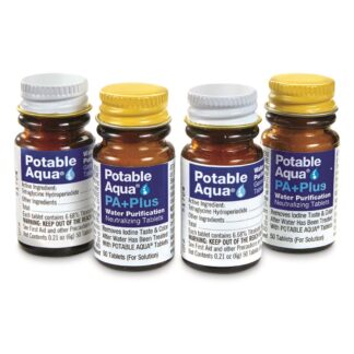 100-ct. Potable Aqua Water Purification Tablets with PA+ Plus