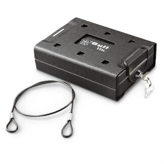 Bulldog Car/Personal Safe with Key Lock, Mounting Bracket & Cable