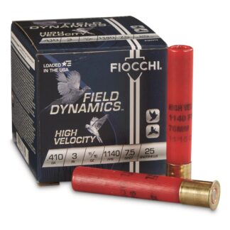 Fiocchi High-Velocity, .410 Bore, 3" Shells, 11/16 oz., 25 Rounds