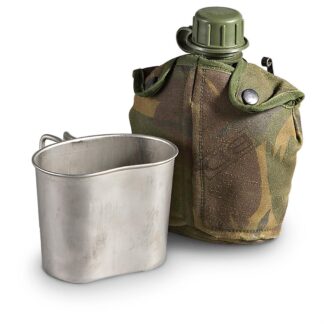 Dutch Military Surplus 1 Quart Canteen, New