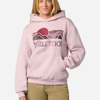 Marmot Women’s Coastal Hoodie Shirt in Dust | Recycled Cotton