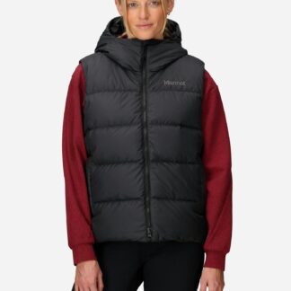Marmot Women's Strollbridge Down Hooded Vest (Fall 2025) in Black