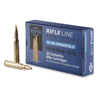 PPU, .30-06 Springfield, PSP-BT, 165 Grain, 20 Rounds