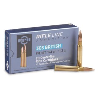 PPU, .303 British, FMJ-BT, 174 Grain, 20 Rounds