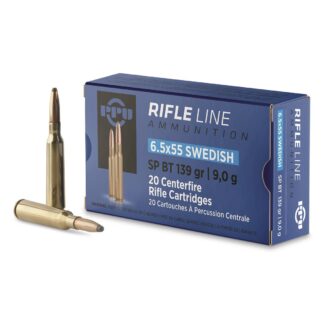 PPU, 6.5x55 Swedish, SPBT, 139 Grain, 20 Rounds