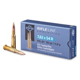 PPU, 7.62x54R, FMJ-BT, 182 Grain, 20 Rounds