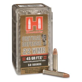 Hornady Critical Defense, .22 Magnum, FTX, 45 Grain, 50 Rounds