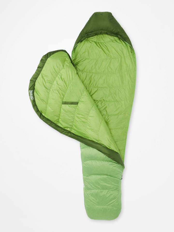 Marmot Hydrogen Down 30° Sleeping Bag in Foliage/Kiwi - Image 4