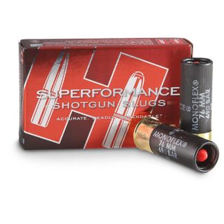 Hornady Superperformance, 12 Gauge, 2 3/4", 300 Grain MonoFlex Slug, 5 Rounds