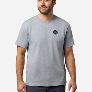 Marmot Men's Short-Sleeve Twin Peaks T-Shirt in Grey Heather | Recycled Cotton