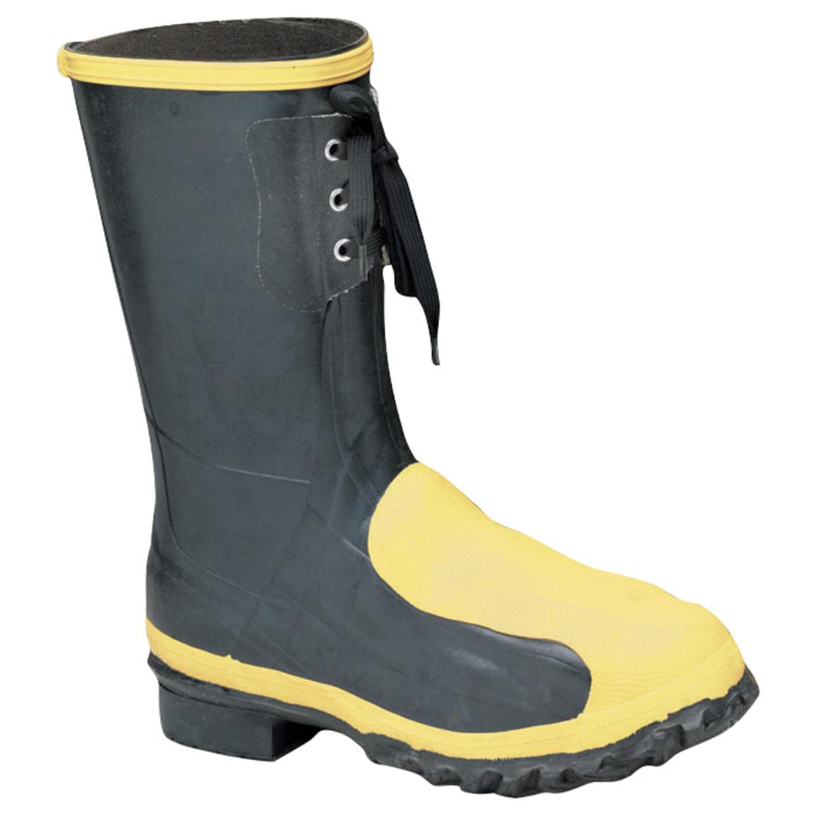 Men's LaCrosse® 12" Meta-Pac™ Work Boots with Steel Toe / Steel Midsole / Metatarsal Guard, Black