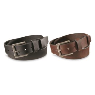 Guide Gear Leather Belts, 2 Pack