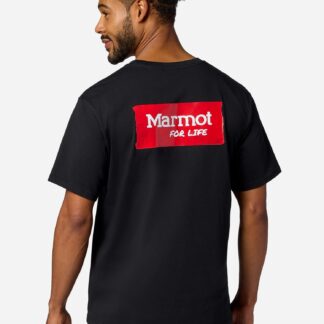 Marmot Men's Duct Tape Short-Sleeve T-Shirt (Spring 2026) in Black | Recycled Cotton