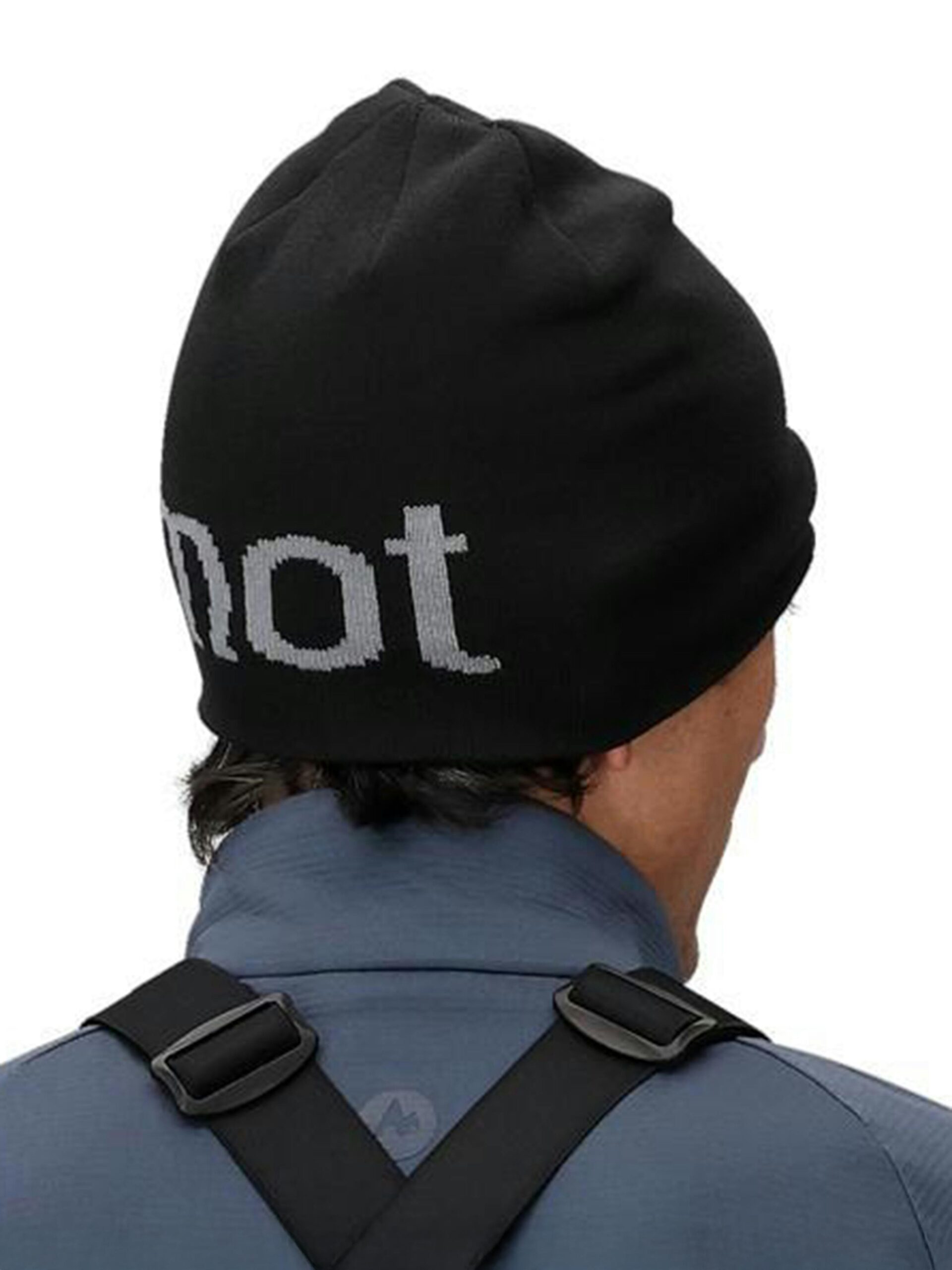 Marmot Summit Skullcap Beanie in Black/Steel Onyx - Image 3
