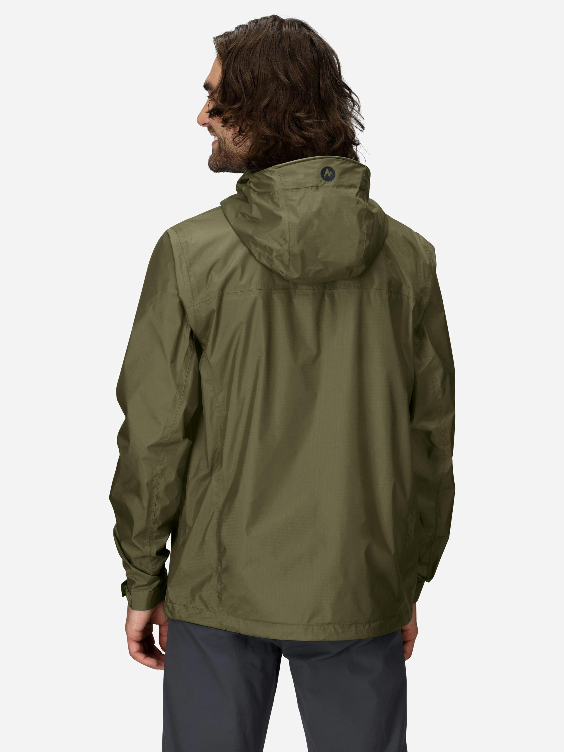Marmot Men's PreCip® Eco Rain Jacket in Nori - Image 3