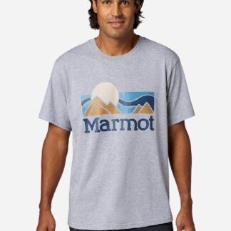 Marmot Men’s Coastal Short-Sleeve T-Shirt in Grey Heather | Recycled Cotton