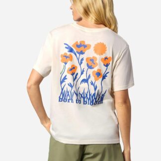 Marmot Women's Born to Bloom Short-Sleeve T-Shirt (Spring 2026) in Pearl | Recycled Cotton