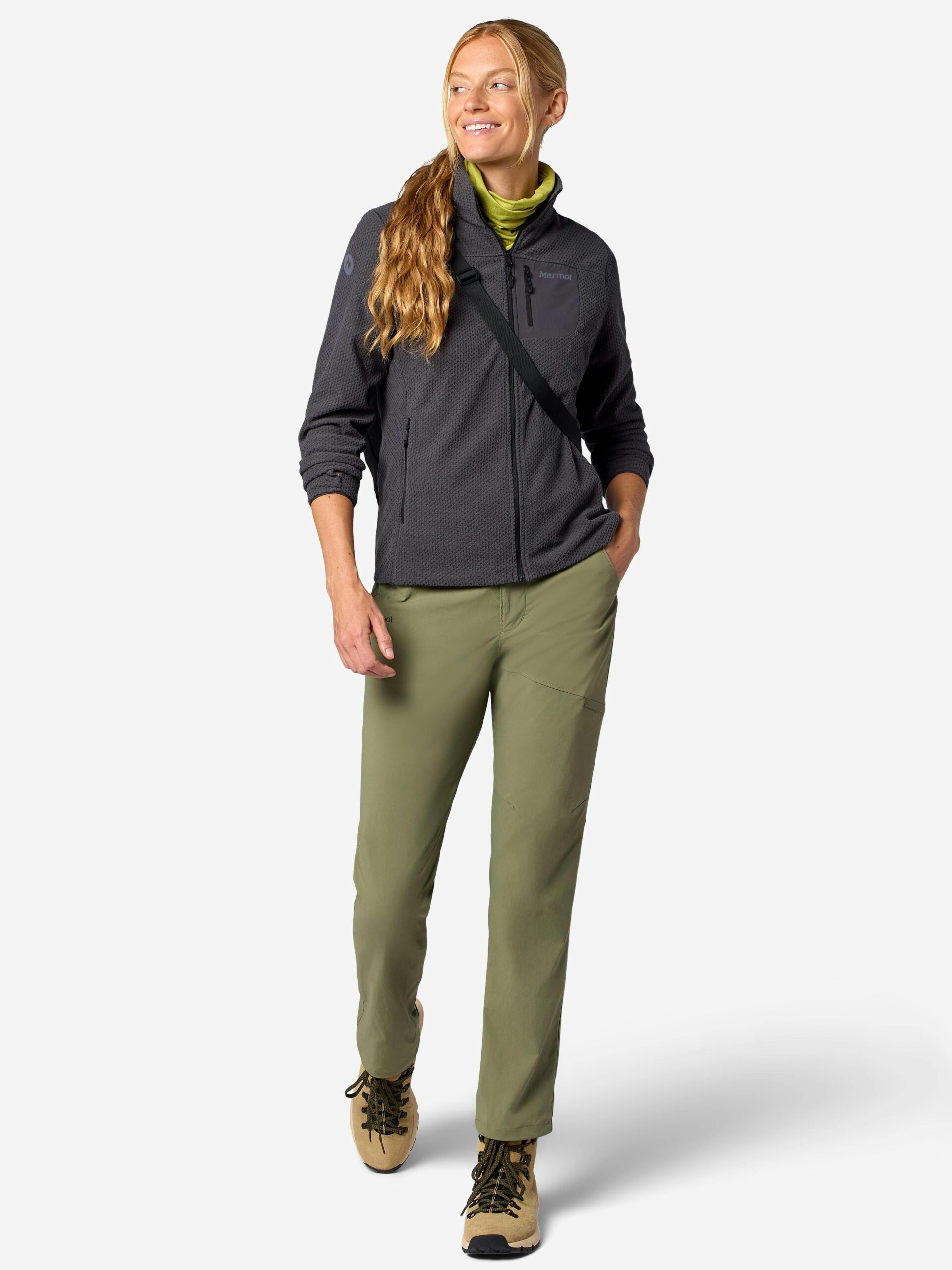 Marmot Women's AirFleece Performance Full-Zip Jacket in Blackened - Image 5