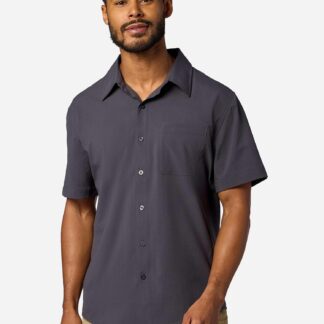 Marmot Men's AirExchange Perforated Short-Sleeve Shirt (Spring 2026) in Blackened