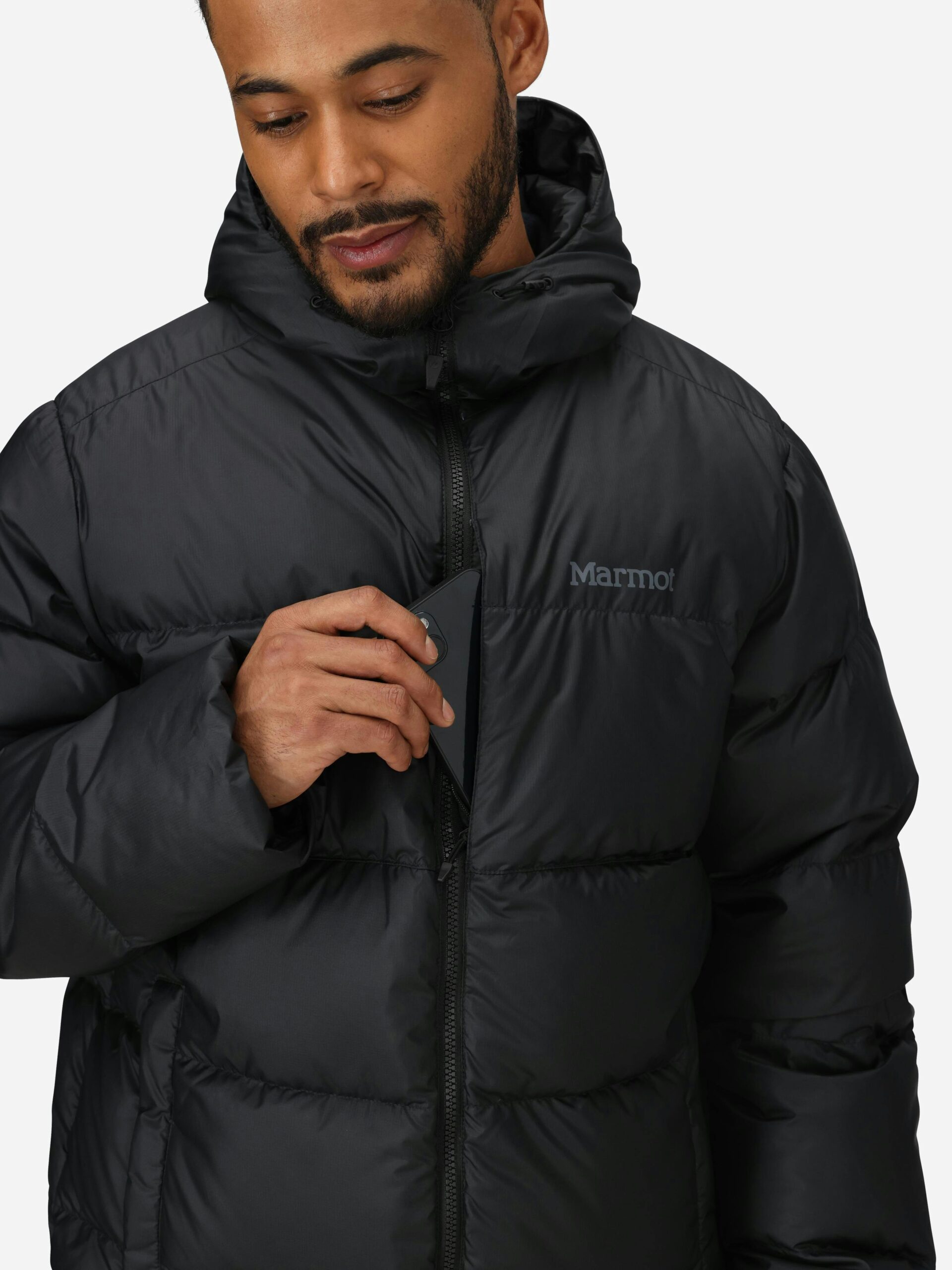 Marmot Men's Guides Down 2.0 Hoody in Black - Image 6
