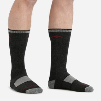 Marmot Darn Tough Men's Hiker Boot Full Cushion Midweight Hiking Socks in Darn Tough Black | Merino Wool