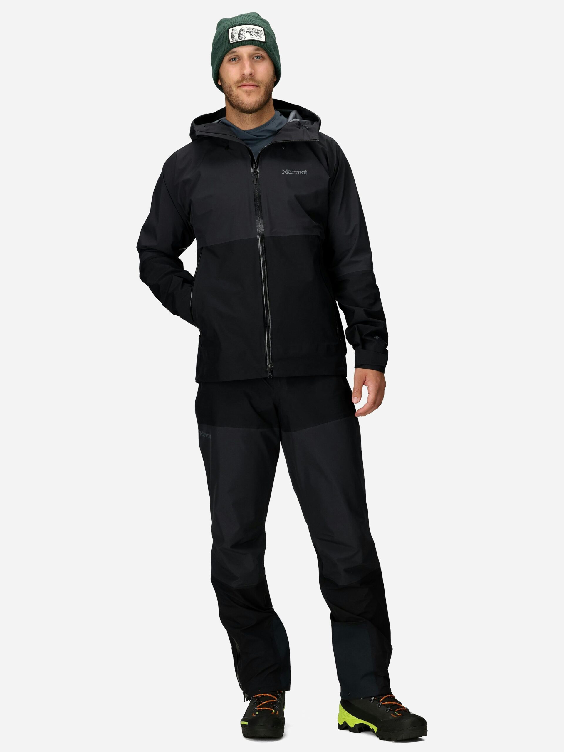 Marmot Men's Seeker GORE-TEX® C-Knit Rain Jacket in Black - Image 4