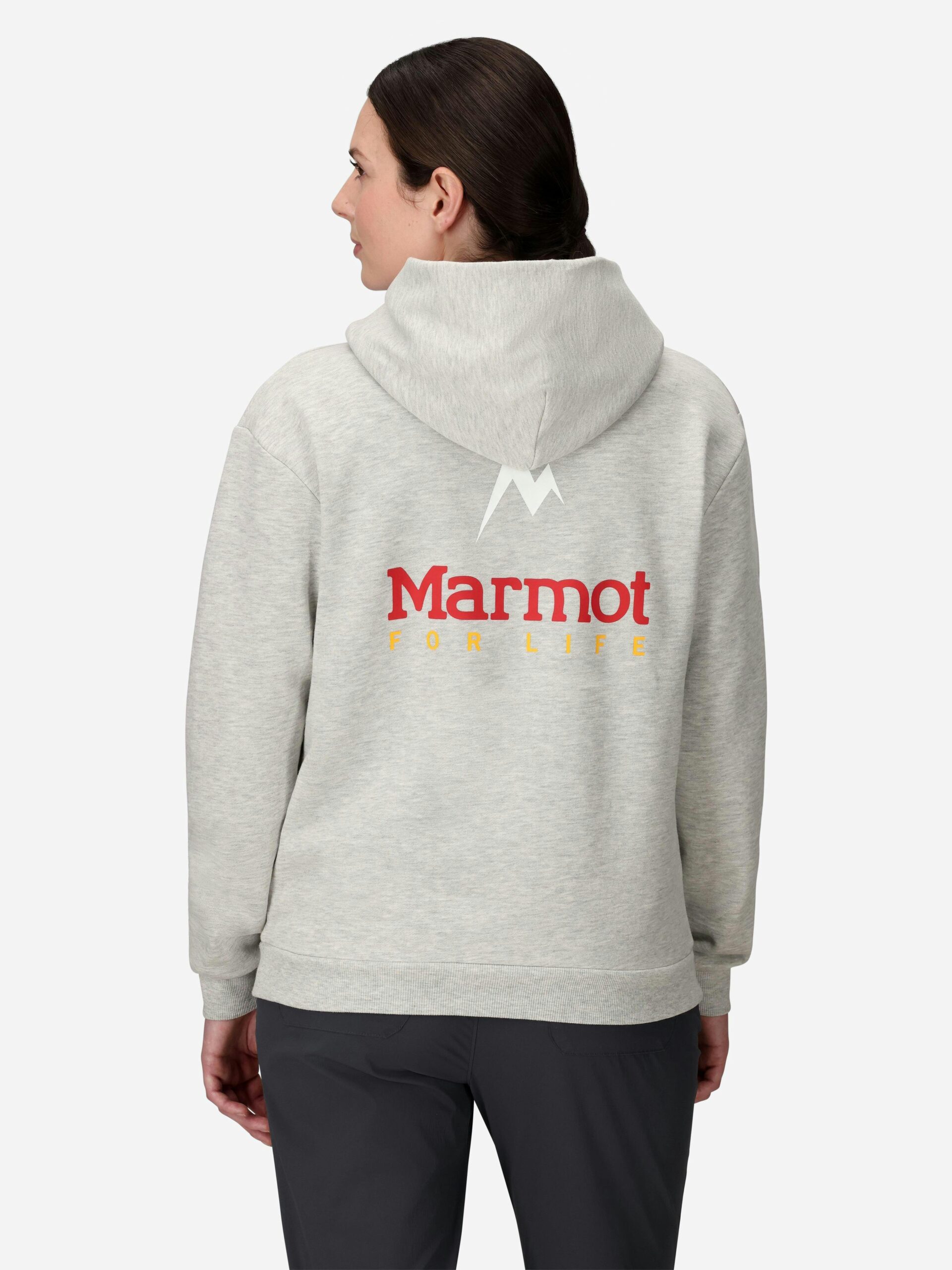 Marmot Women's For Life Hoody (Fall 2025) in Light Grey Heather | Cotton - Image 3