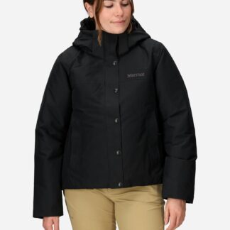 Marmot Women's Chelsea Down Waterproof Short Coat (Fall 2025) in Black