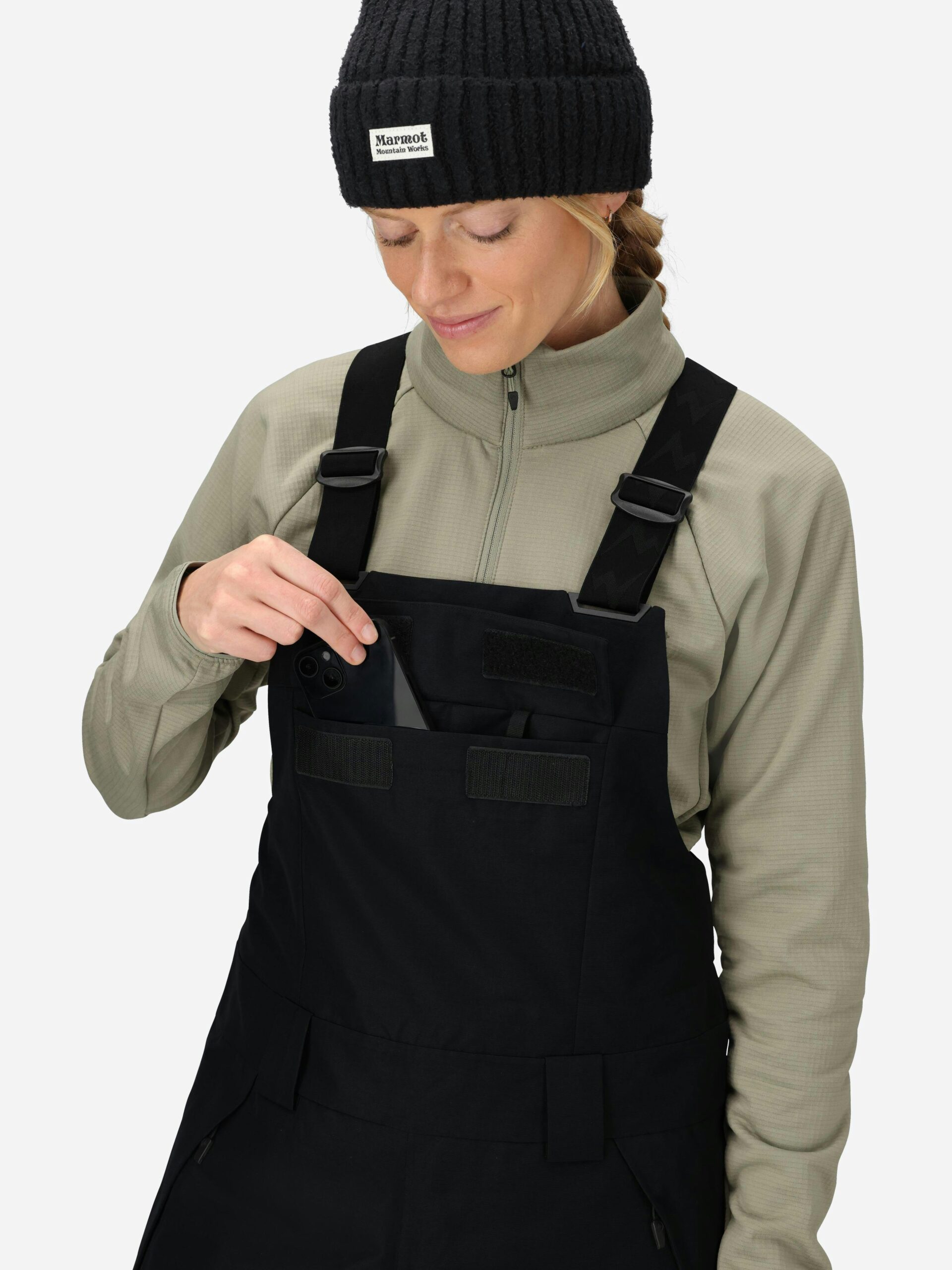 Marmot Women's Glades Insulated Bib (Fall 2025) in Black - Image 6